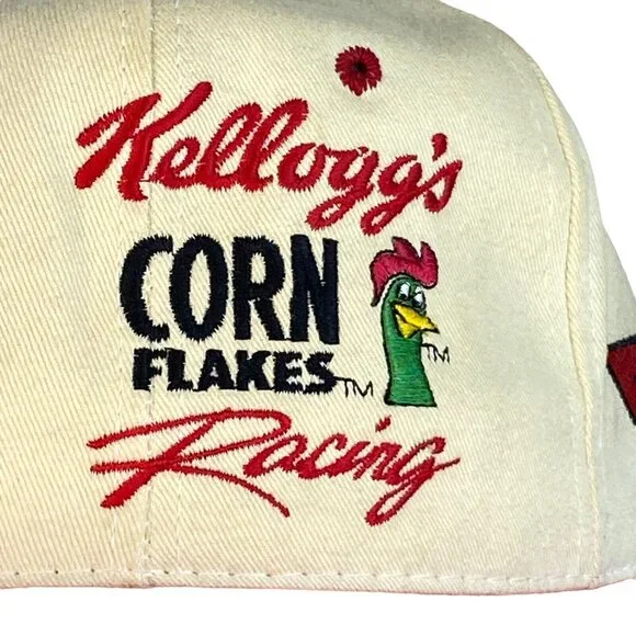 Vtg Snapback Hat w Pins 1996 Nascar Winston Cup Terry LaBonte Chase Kelloggs